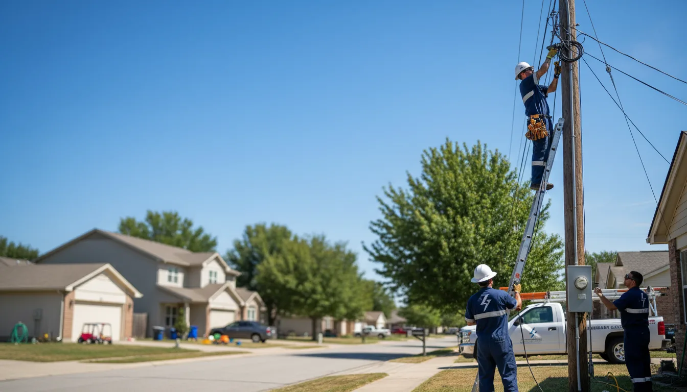 Residential electrician providing installation services in Arlington, NE